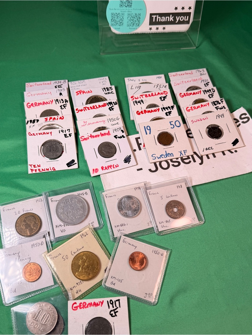 World Coin Lot (30 Pieces) – Germany, Spain, Switzerland, Sweden & More!